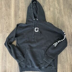 Overtime Adult Men's Medium Black Hoodie Hooded Basketball Baller